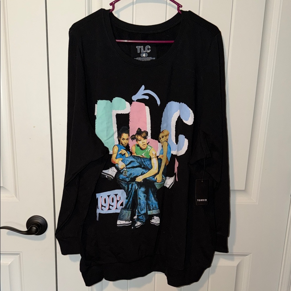 Torrid Black TLC Graphic Sweatshirt